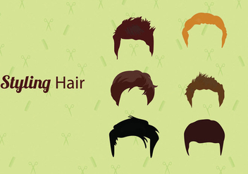 Hair Style Vectors - Free vector #328729